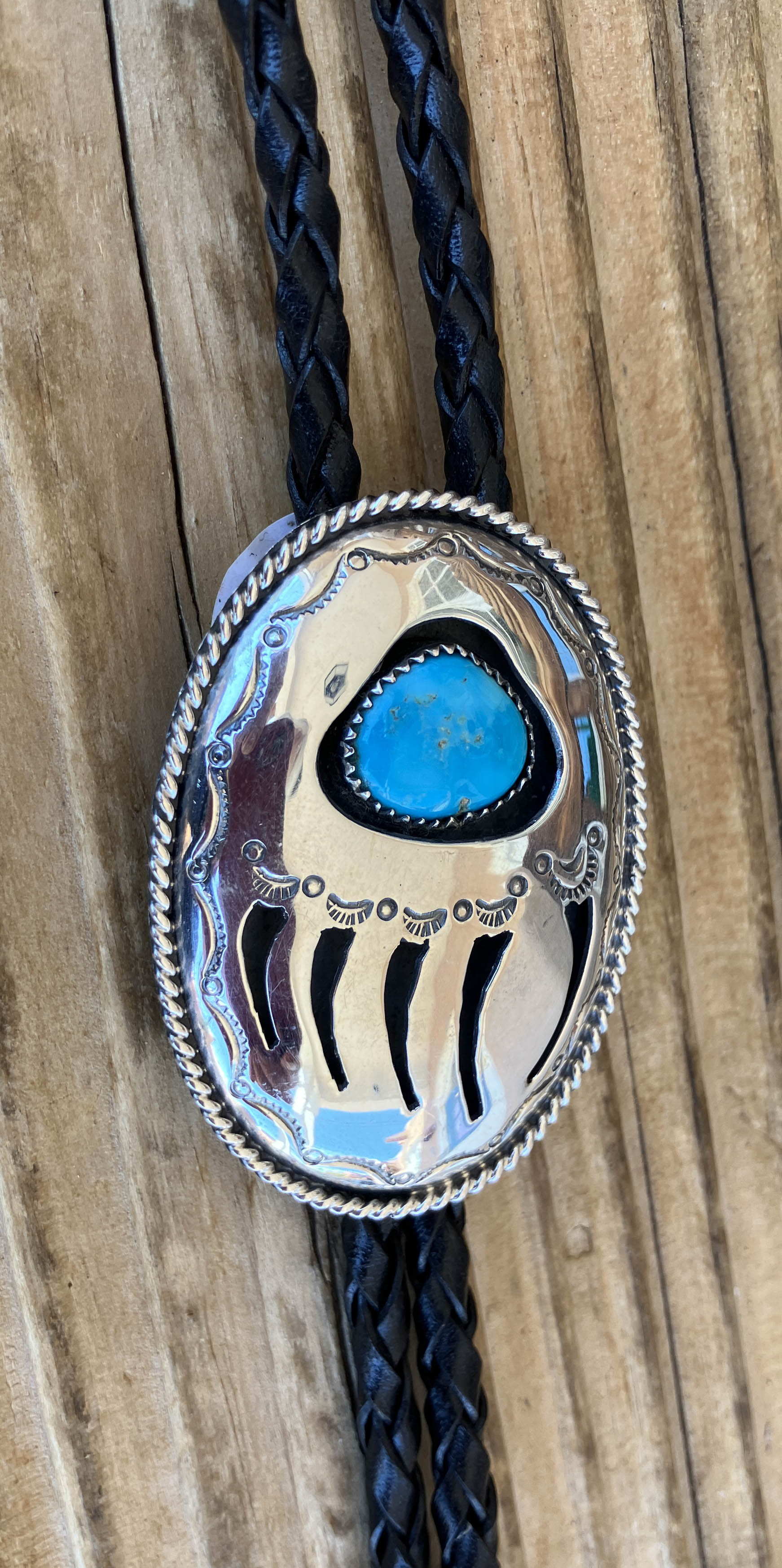 Wilber Markete | Naajo Bolo Tie | Penfield Gallery of Indian Arts | Albuquerque, New Mexico